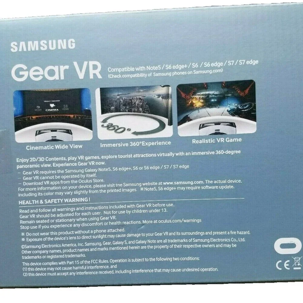 Samsung Gear VR Virtual Reality Headset for Galaxy Note 5 S6 S7 Edge SM-R322